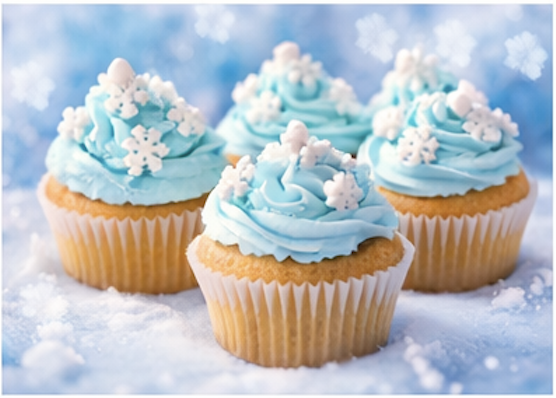 Cupcakes neige